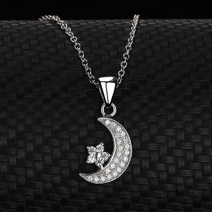 Lunaria Star Crescent Pendant – FIORENE