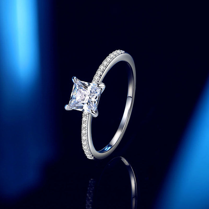 Esmeria Radiant Cut Ring - FIORENE