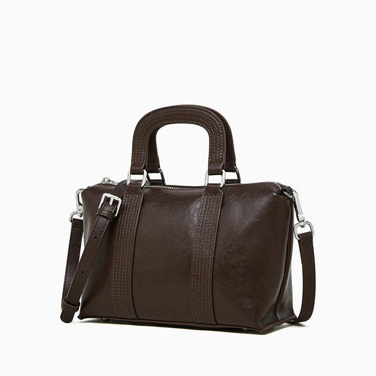 Espresso Stitch Shoulder Bag – FIORENE