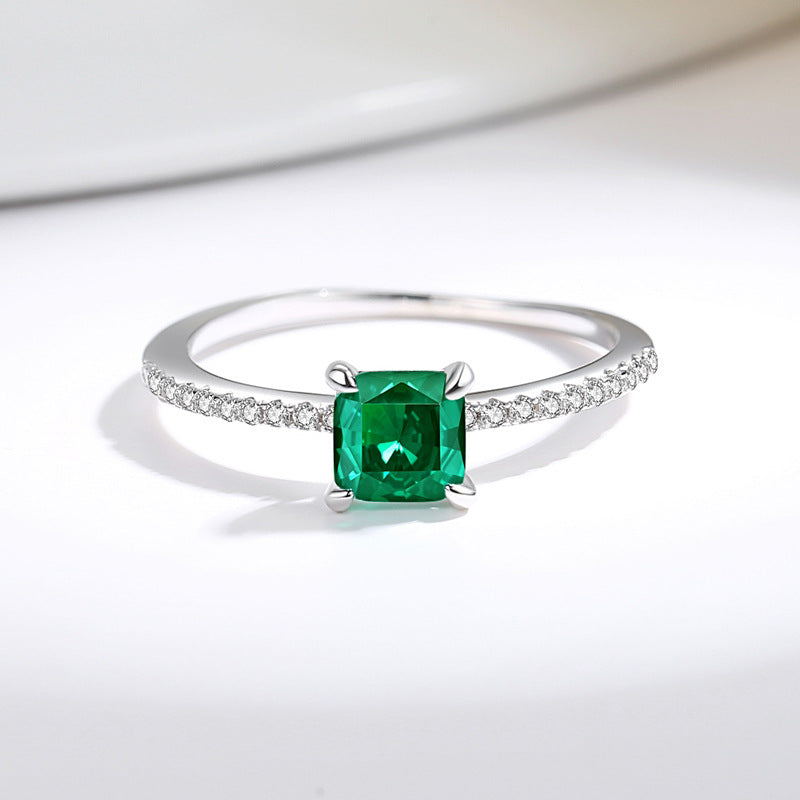 Esmeria Radiant Cut Ring - FIORENE
