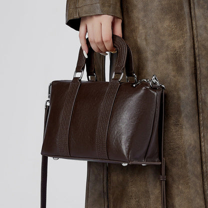 Espresso Stitch Shoulder Bag – FIORENE