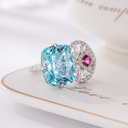 Crystal Love Heart Ring - FIORENE