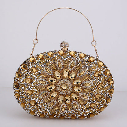 Golden Sunburst Jewel Clutch – FIORENE