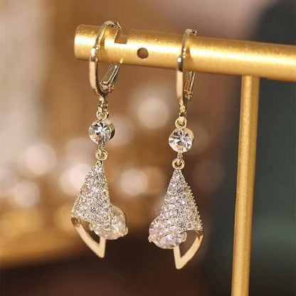 Crystal Radiance Drop Earrings – FIORENE