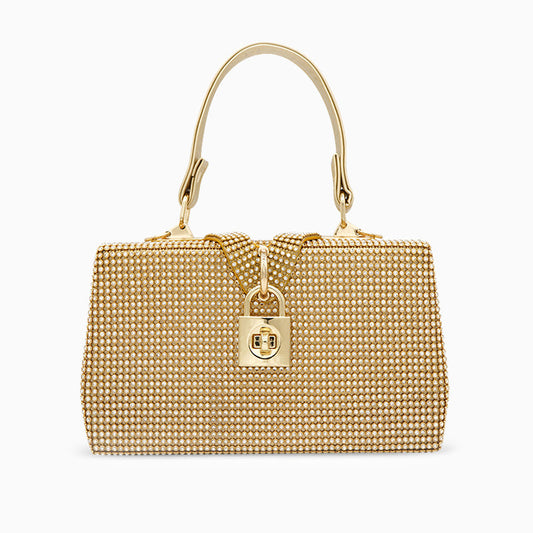 Golden Lock Radiance Clutch – FIORENE
