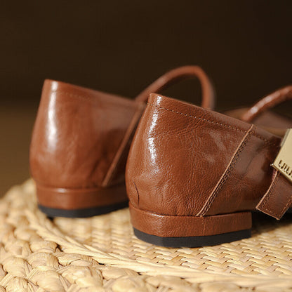 Melona Genuine Leather Pumps
