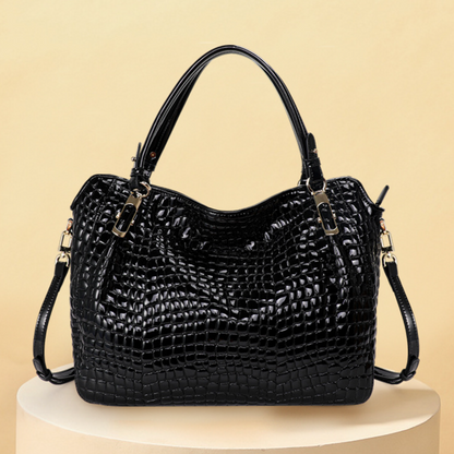 Midnight Croc Radiance Shoulder Bag – FIORENE