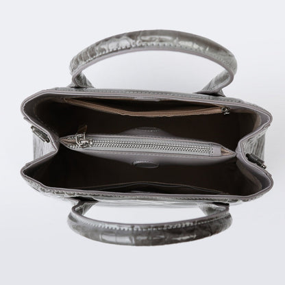 Slate Croco Luxe Tote Bag – FIORENE