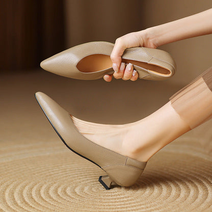 Nera Genuine Leather Heels