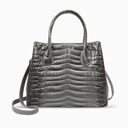 Slate Croco Luxe Tote Bag – FIORENE