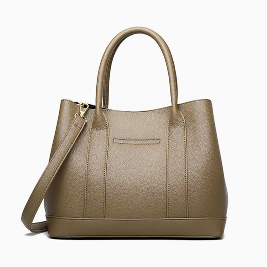 Olive Taupe Curve Shoulder Bag – FIORENE