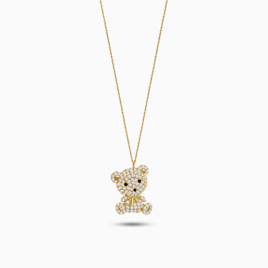Lunetta Teddy Sparkle Pendant Necklace – FIORENE