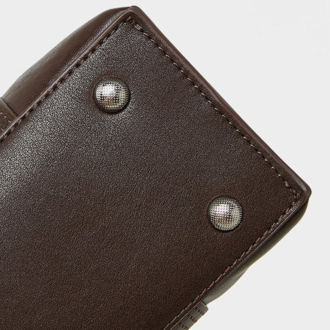 Espresso Stitch Shoulder Bag – FIORENE
