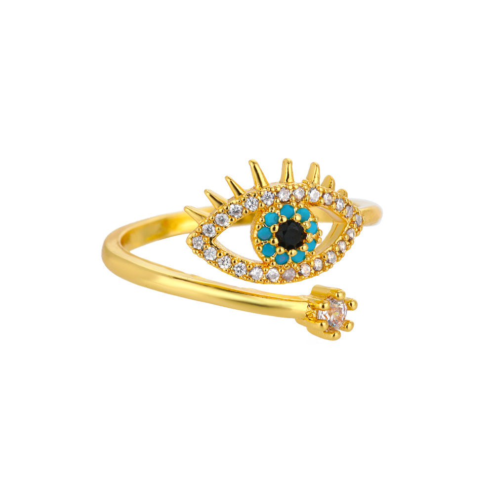 Evil Eye Radiance Ring – FIORENE