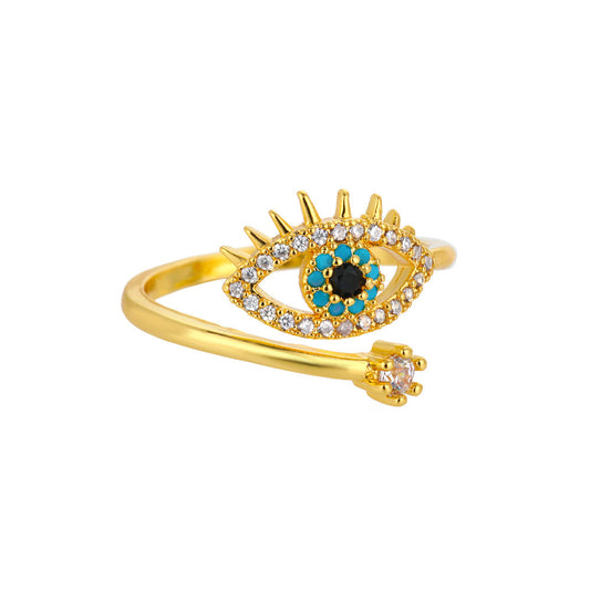 Evil Eye Radiance Ring – FIORENE