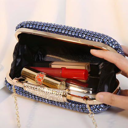 Blue Crystal Gleam Clutch – FIORENE