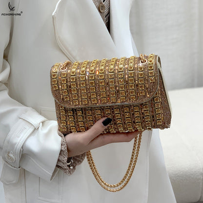 Azure Crystal Crossbody Bag – FIORENE