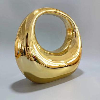 Golden Aura Sculptural Handbag – FIORENE