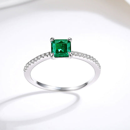 Esmeria Radiant Cut Ring - FIORENE