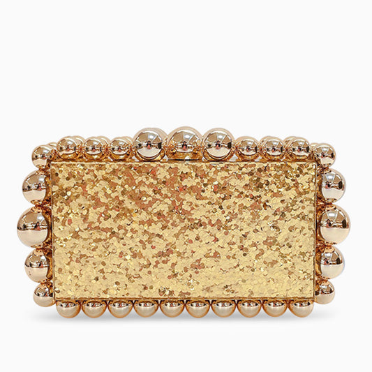 Venera Gilded Bead Clutch – FIORENE
