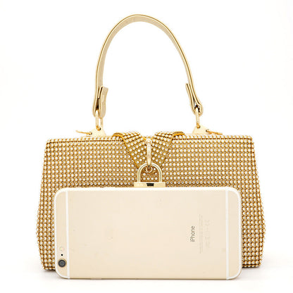 Golden Lock Radiance Clutch – FIORENE