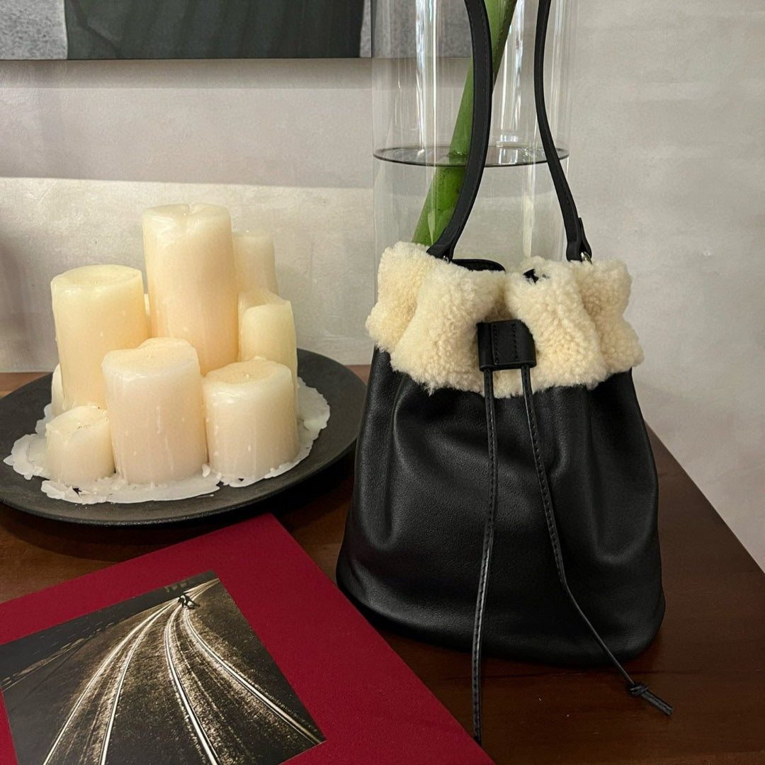 Shearling Midnight Shoulder Bag - FIORENE
