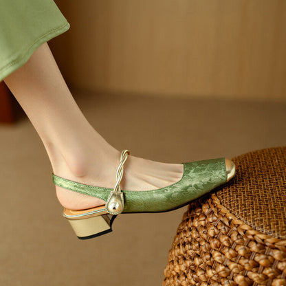 Galene Leather Heels