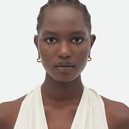 Golden Heartline Earrings – FIORENE