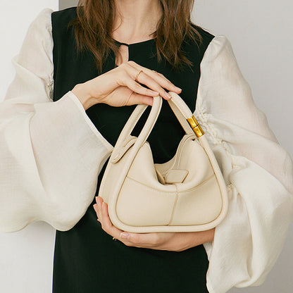 Panelled Leather Shoulder Bag – FIORENE