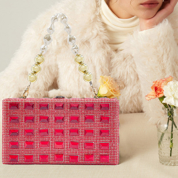 Golden Grid Radiance Clutch – FIORENE