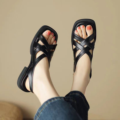 Monika Leather Sandals