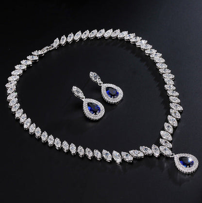 Midnight Sapphire Necklace Set – FIORENE