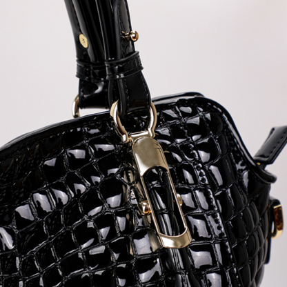 Midnight Croc Radiance Shoulder Bag – FIORENE