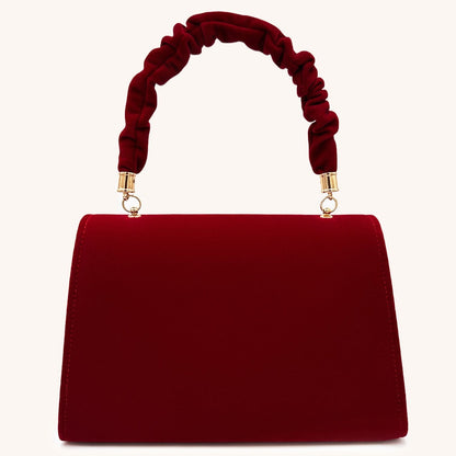 Crimson Velvet Romance Handbag – FIORENE