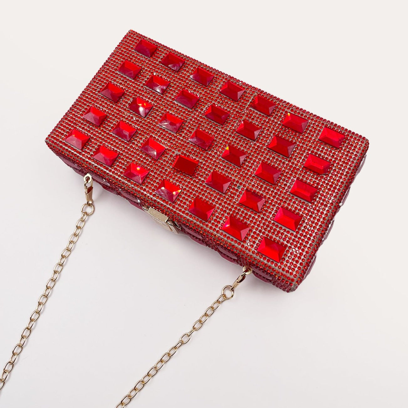 Golden Grid Radiance Clutch – FIORENE