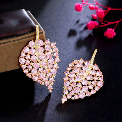 Blush Golden Petal Earrings – FIORENE