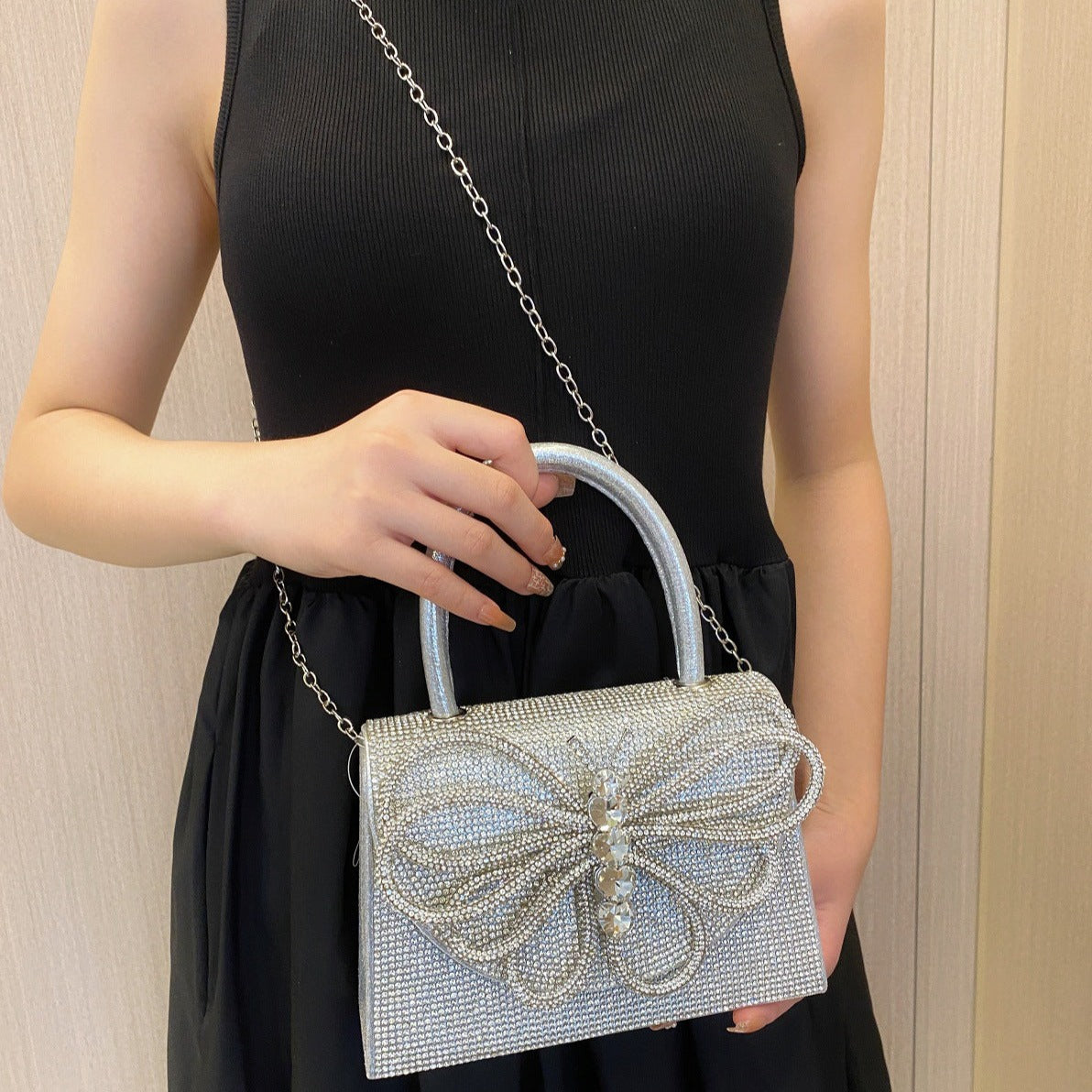 Crystal Bow Handbag – FIORENE