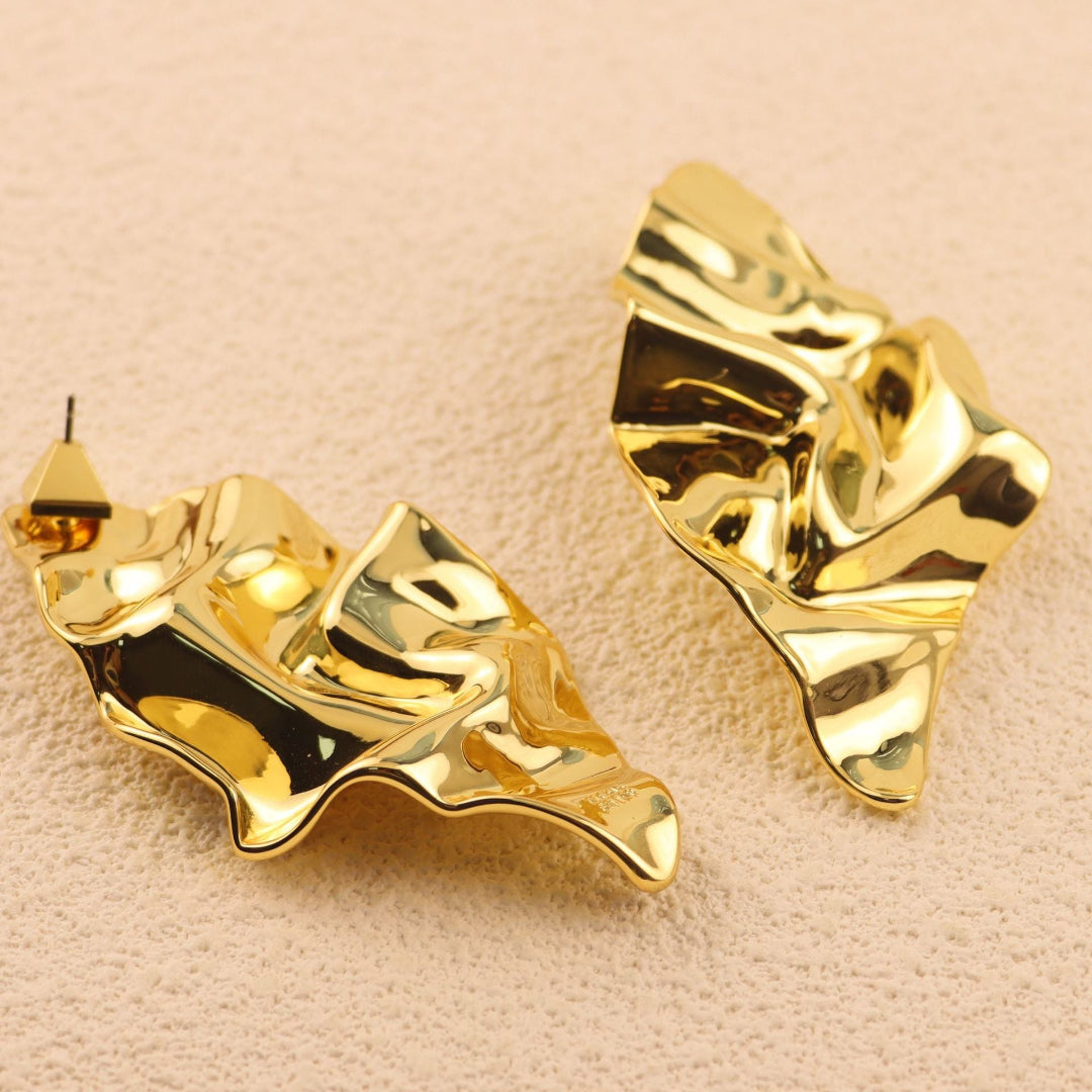 Molten Gold Earrings – FIORENE