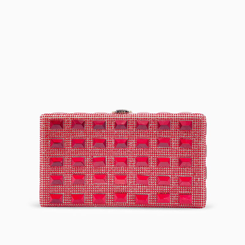 Golden Grid Radiance Clutch – FIORENE