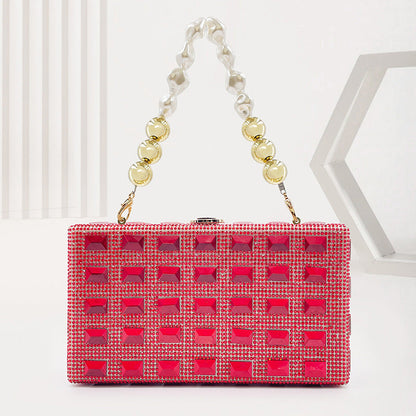 Golden Grid Radiance Clutch – FIORENE