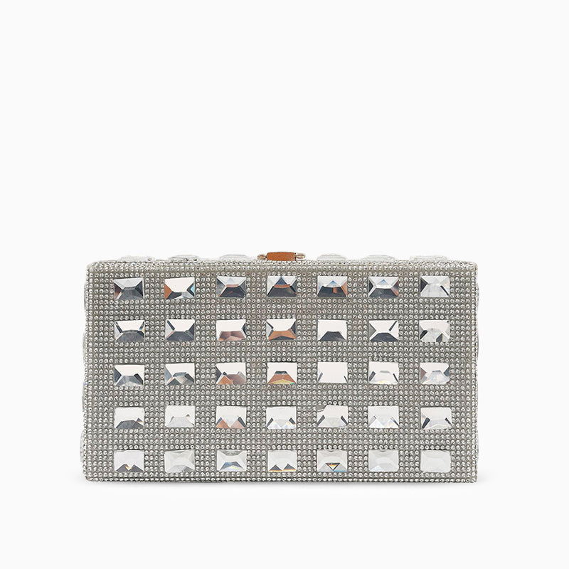 Golden Grid Radiance Clutch – FIORENE