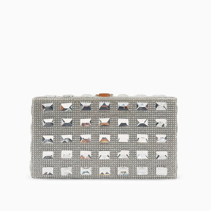 Golden Grid Radiance Clutch – FIORENE