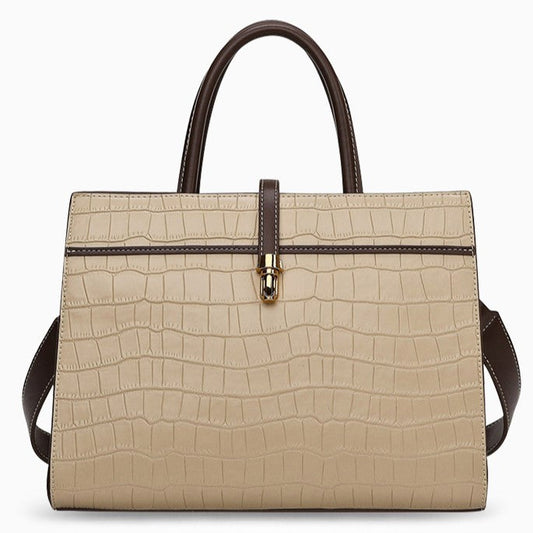 Lucienne Croc Embossed Tote Bag – FIORENE