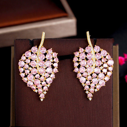 Blush Golden Petal Earrings – FIORENE