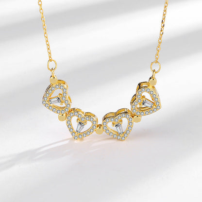 Dual Style Heart Clover Necklace - FIORENE
