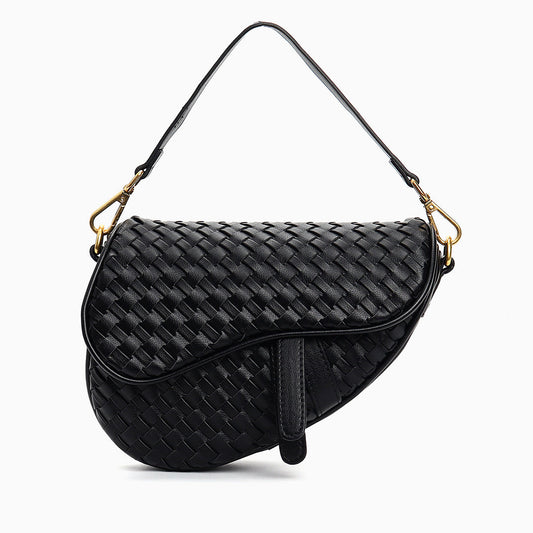 Obsidian Woven Handbag – FIORENE