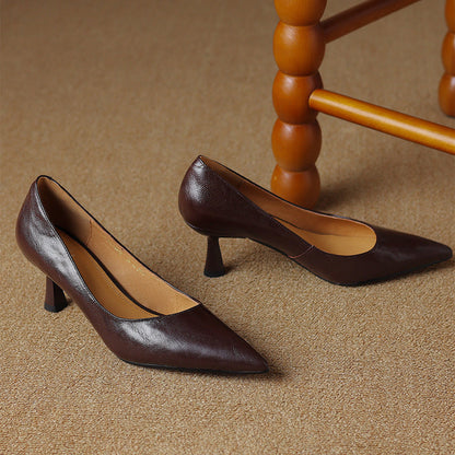 Elore Genuine Leather Heels