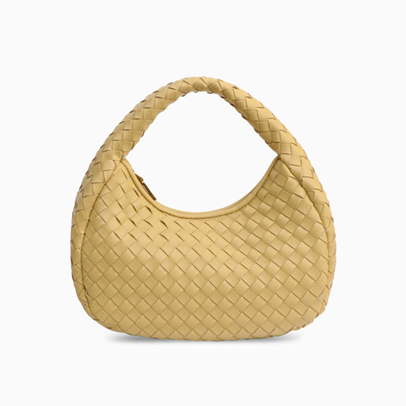 Noir Sereno Woven Handbag – FIORENE