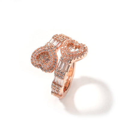 Golden Heart Baguette Ring – FIORENE