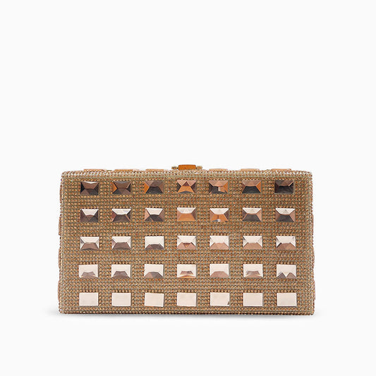 Golden Grid Radiance Clutch – FIORENE